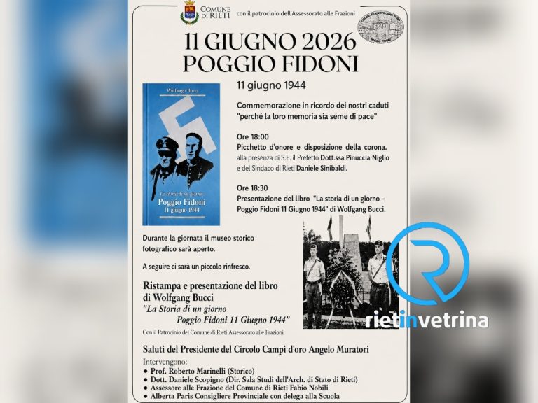 Poggio Fidoni ricorda i suoi caduti. Presentazione della ristampa de “La storia di un giorno. Poggio Fidoni 1944”