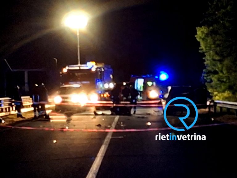 Tragedia sulla Rieti – Terni, incidente auto-moto: mørto un uomo, macchina prende fuoco