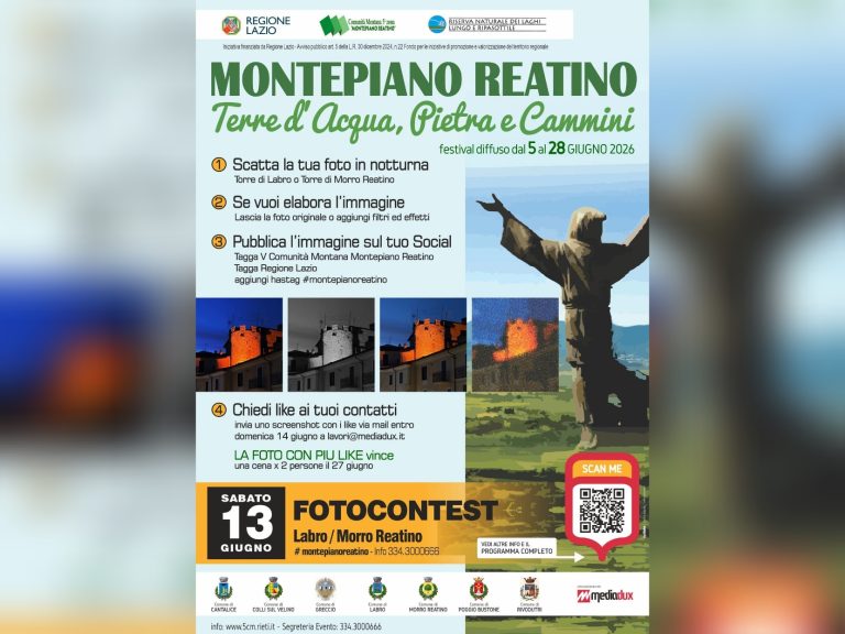 Fotocontest Montepiano Reatino: fotografa la Torre di Labro o la Torre di Morro Reatino – COME PARTECIPARE 