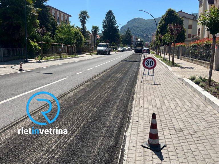 In via Borsellino eliminato l’asfalto posato da poco. Perché?