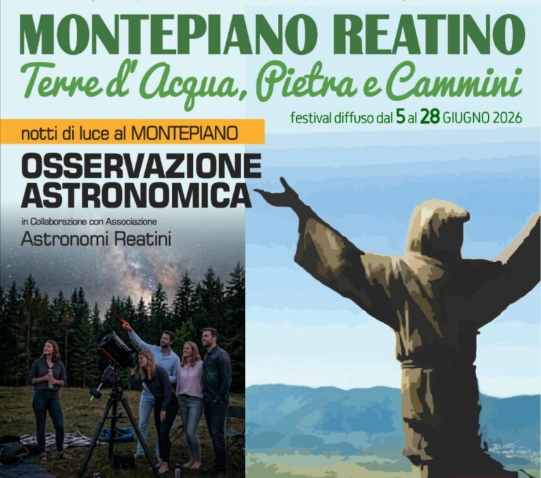 ​Festival “Montepiano Reatino”, sabato 27 giugno a Poggio Bustone una notte tra le stelle e il ritorno alla libertà di due allocchi