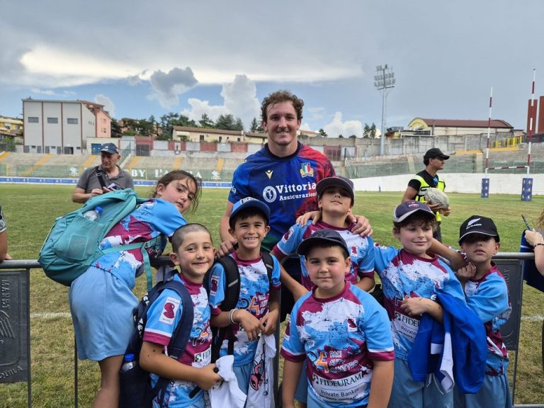 Le “apette” degli Arieti Rugby Rieti visitano la Nazionale di Rugby a L’Aquila