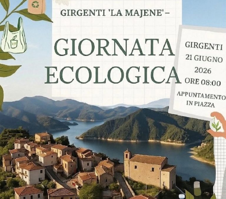 A Girgenti il 21 giugno c’è la “Giornata Ecologica 2026”