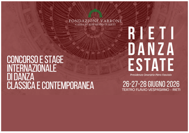 Dal 26 al 28 giugno torna il “Rieti Danza Estate”