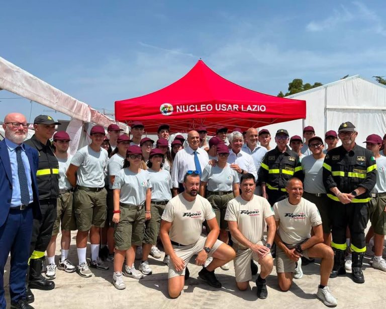 Lorenzo Serafini di Piani Poggio Fidoni al Campus Giovani USAR Vigili del Fuoco