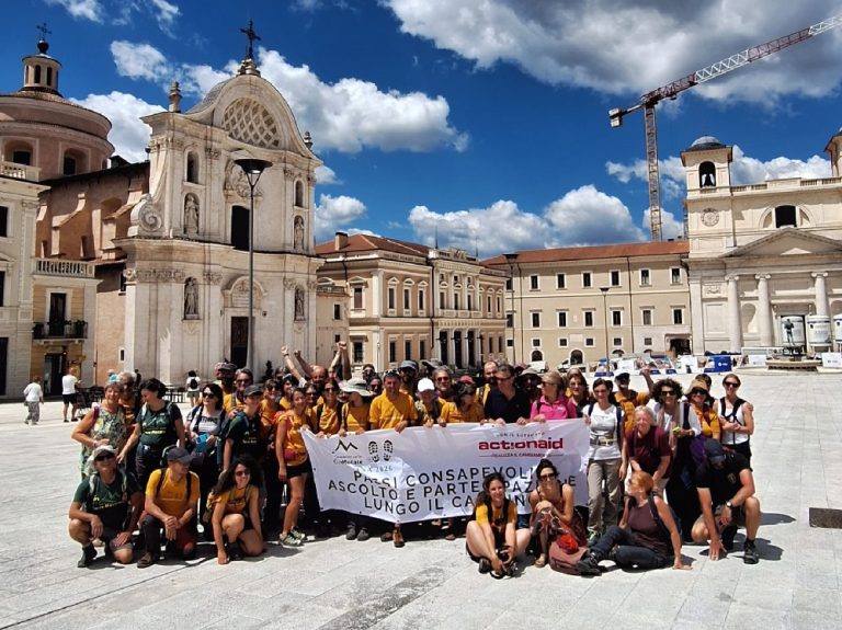 La Carovana nelle Terre Mutate arriva a L’Aquila: dopo 245 chilometri e 14 tappe il Cammino si è concluso dove tutto è iniziato