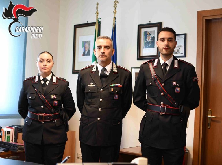 Il maresciallo Raffaele Schiavo nuovo comandante stazione carabinieri di Pescorocchiano. Il maresciallo Serena Fabbrini nuova addetta stazione carabinieri di Borgorose