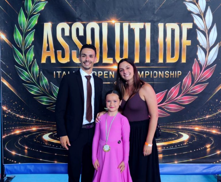 Valzer lento, la giovane reatina Beatrice Buccino vince gli Assoluti IDF
