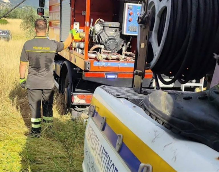 Domato un nuovo incendio su Monte degli Elci nel Comune di Toffia