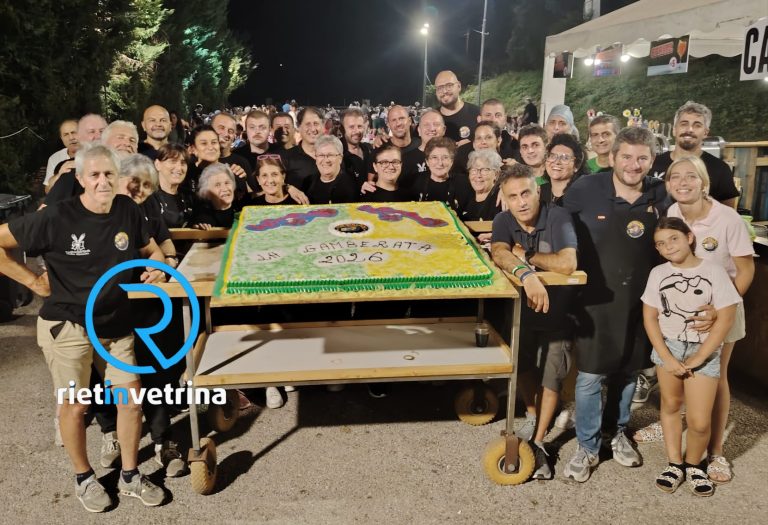 450 persone alla Gamberata di Piani Poggio Fidoni. Nuovo successo per l’evento estivo