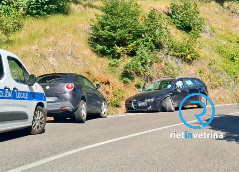Incidente stradale sul Terminillo: tre le auto coinvolte nella carambola