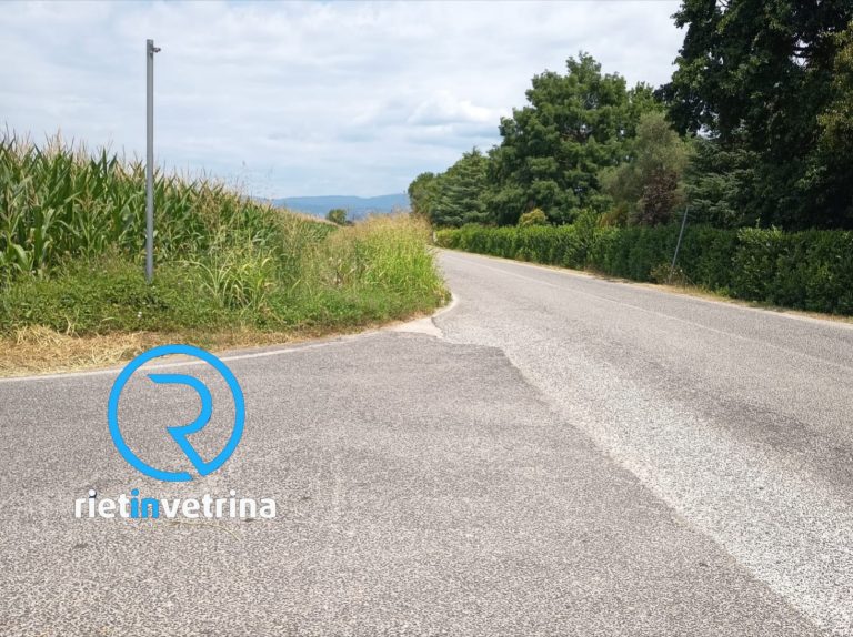SEI TU IL REPORTER di Rietinvetrina – “Causa erba alta l’incrocio altezza rettilineo direzione Chiesa Nuova é pericoloso”
