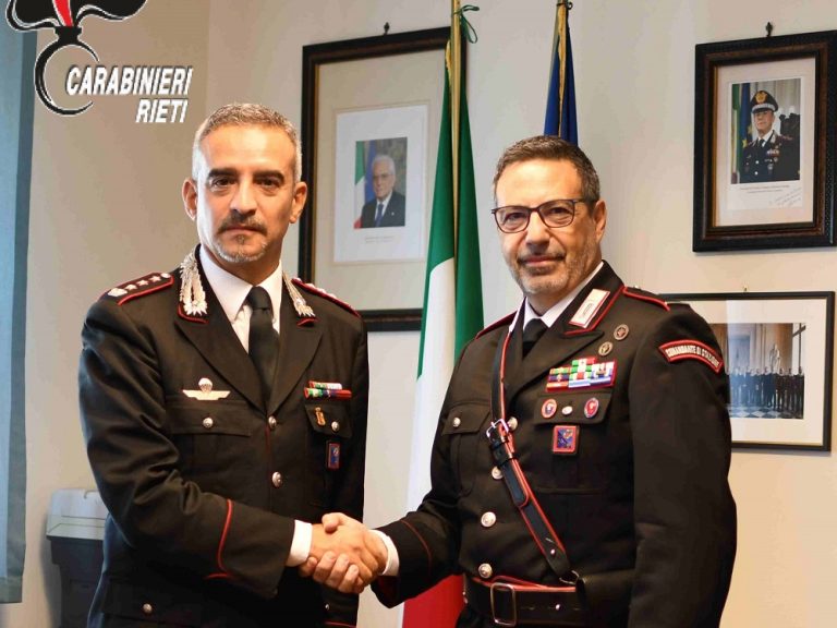 Il maresciallo Giuseppe Rungi è il nuovo Comandante Stazione Carabinieri di Torri in Sabina
