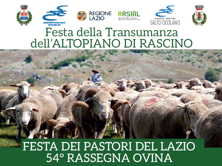 E’ FESTA – Domenica 2 agosto nell’Altopiano di Rascino Festa dei Pastori del Lazio – 54ª Rassegna Ovina