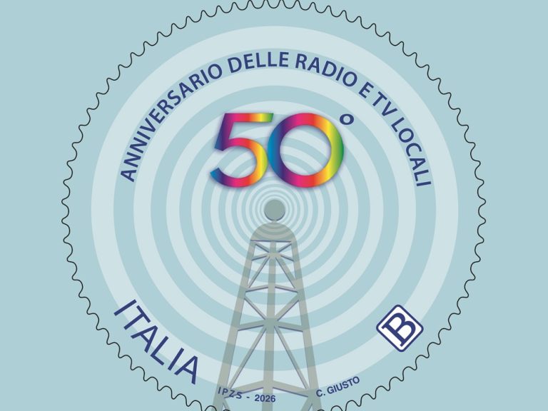 Filatelia, emesso francobollo dedicato alle radio e tv