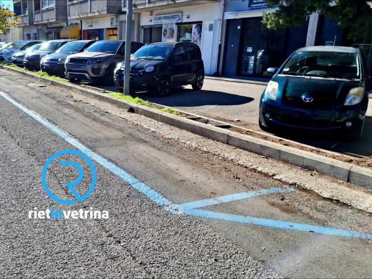 Rieti, parcheggi blu: dalle ore 18 la sosta diventa gratuita