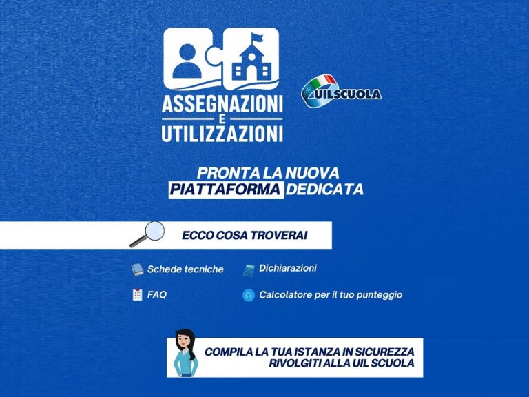 Scuola, è online assegnazioniutilizzazioni.it