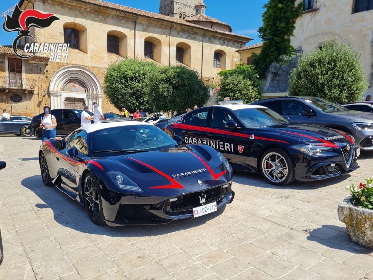 Le vetture dell’Arma Carabinieri protagoniste alla Coppa Carotti 2026