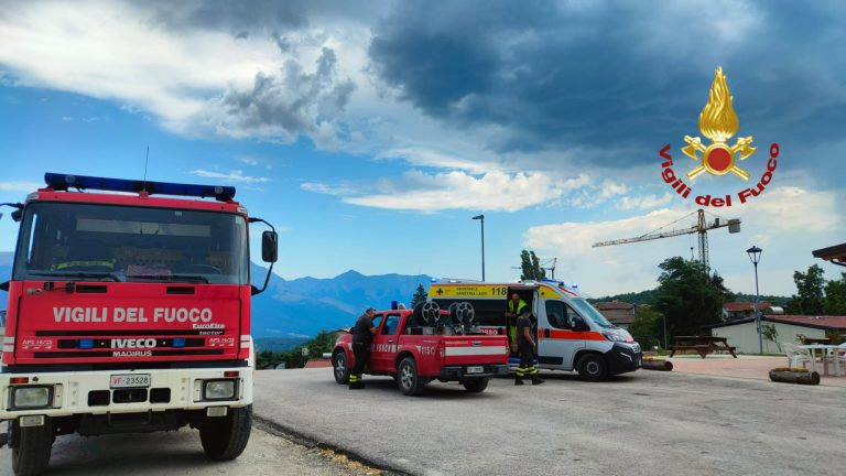 Accumoli, motociclista accusa malore: in due rimangono bloccati in montagna