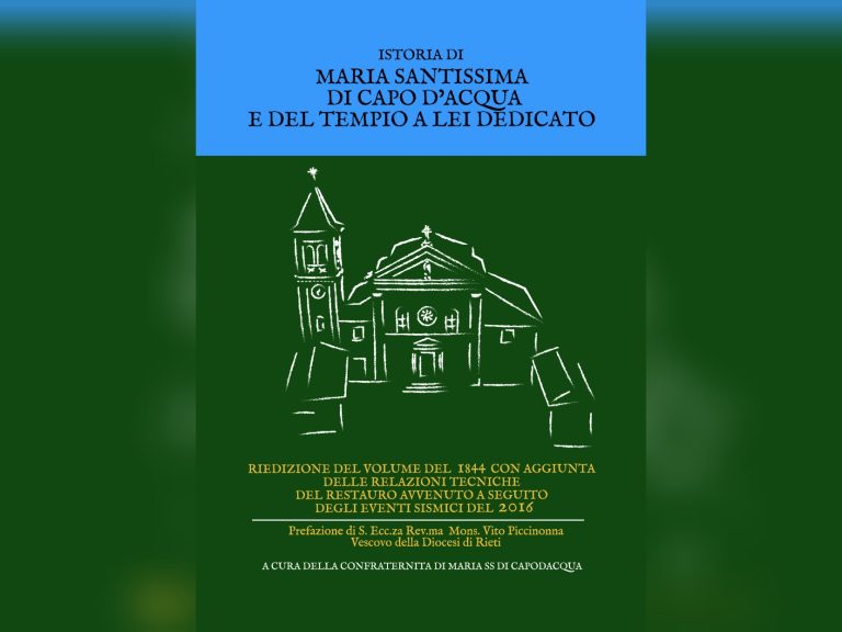 A Cittareale presentazione del libro dedicato al Santurio della Madonna di Capodacqua