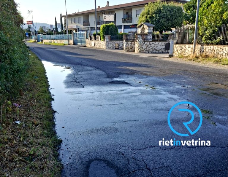 SEI TU IL REPORTER di Rietinvetrina – “A Poggio Nativo, sulla Mirtense, perdita d’acqua ancora non risolta”
