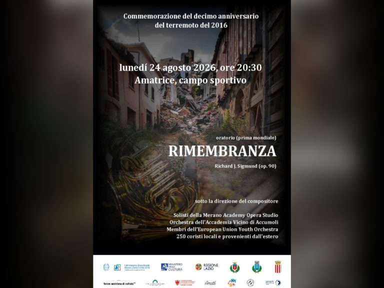 10°  anniversario sisma 2016: la Schola Cantorum Antrodoco al mega concerto del 24 agosto