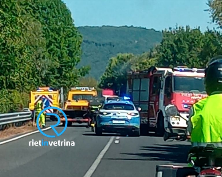 Ancora un grave incidente sulla Rieti – Terni altezza bivio per Greccio