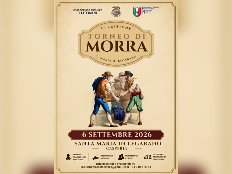 Il gioco della Morra sbarca a Casperia
