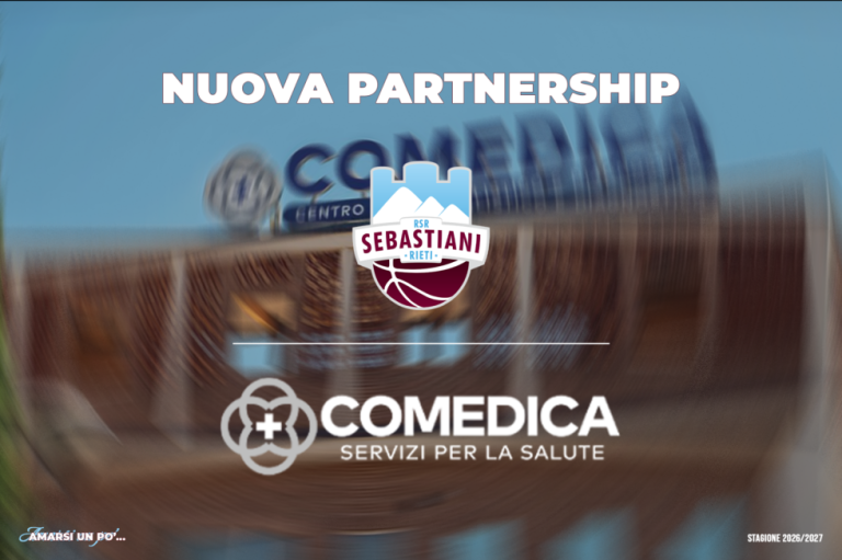 Comedica diventa partner medico ufficiale della RSR Sebastiani Rieti