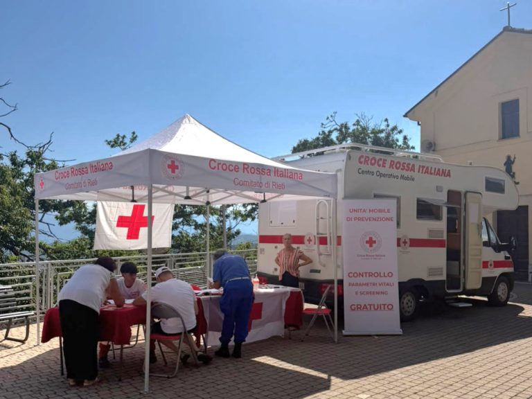 Continuano gli screening itineranti della CRI Rieti: sabato a Borgo San Pietro e domenica a Monte San Giovanni