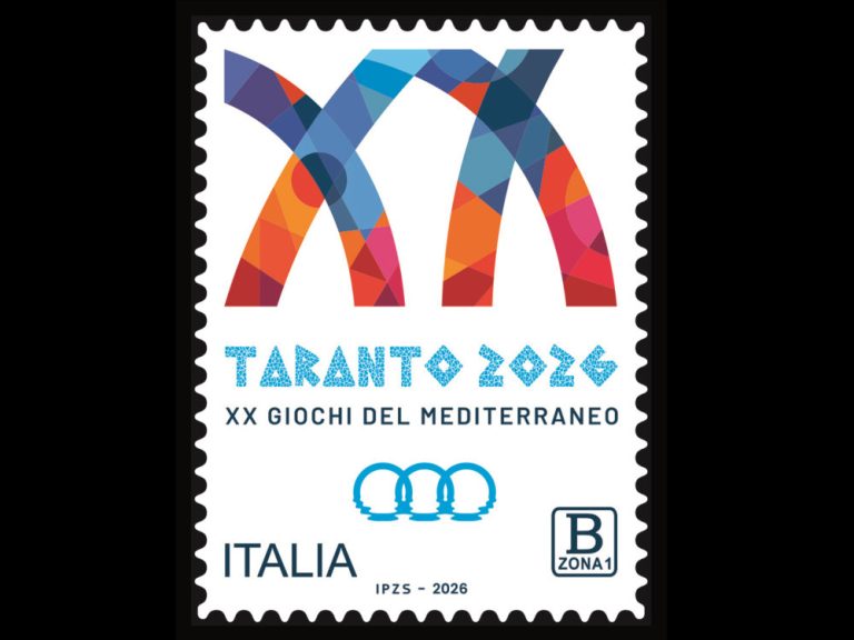 Emesso francobollo celebrativo dei XX Giochi del Mediterraneo (Taranto 2026)