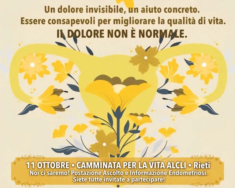 Camminata per la Vita 2026, per la prima volta presenti anche le Donne Gialle con un punto informativo sull’Endometriosi