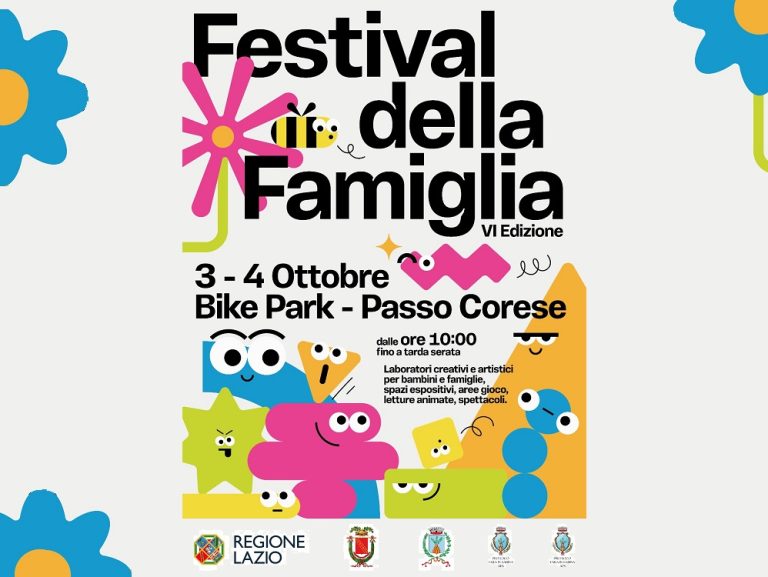 Il 3 e 4 ottobre a Passo Corese torna il Festival della Famiglia: al via la VI edizione