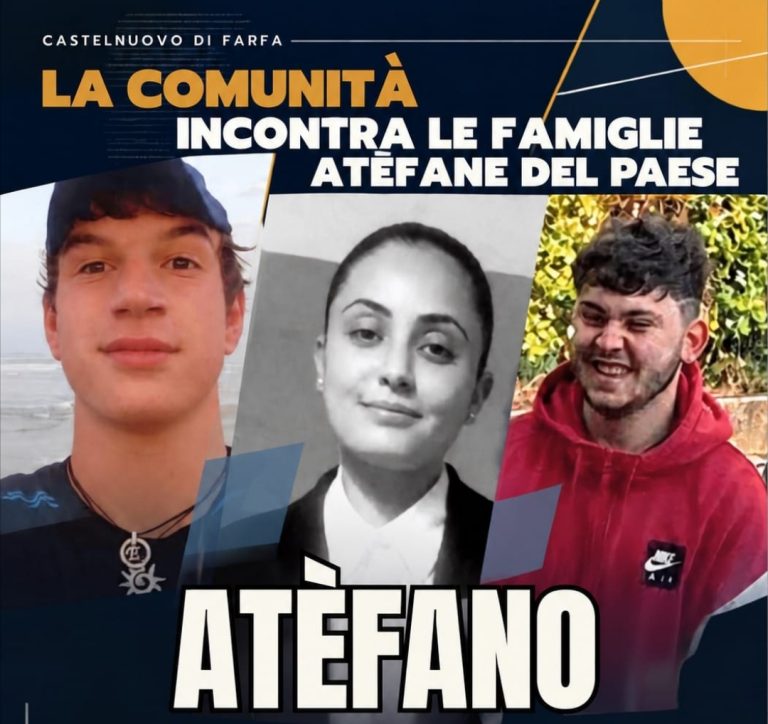 La comunità di Castelnuovo di Farfa incontra le famiglie atèfane che hanno perso i loro figli