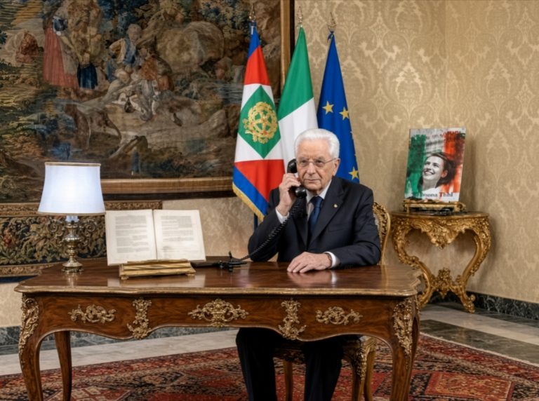 Il presidente Sergio Mattarella telefona alla Fondazione OLITEC di Collalto Sabino