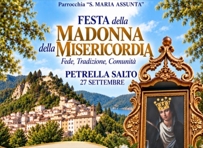 Petrella Salto celebra la Madonna della Misericordia: fede, tradizione e valorizzazione del patrimonio storico