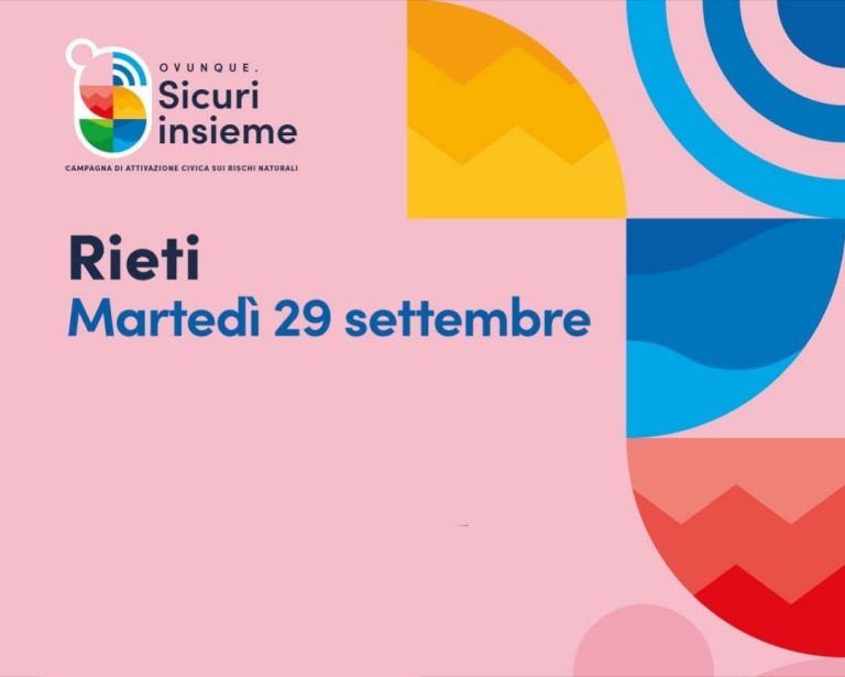 Rieti, il 29 settembre presentazione risultati del Progetto “SicurInsieme”