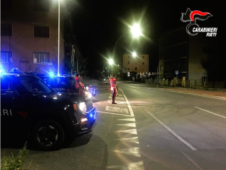 Nel fine settimana controlli straordinari dei Carabinieri su oltre 150 persone e 130 veicoli