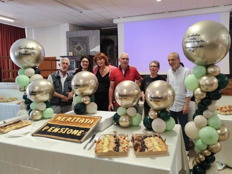 L’IPSSEOA Costaggini Rieti ha festeggiato il pensionamento di alcuni suoi professori