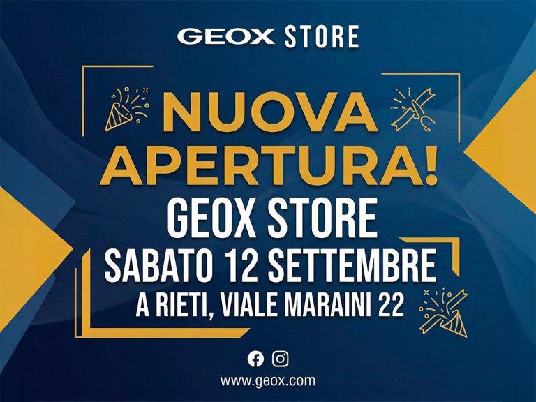 GEOX Store Rieti… dal 12 settembre in viale Maraini