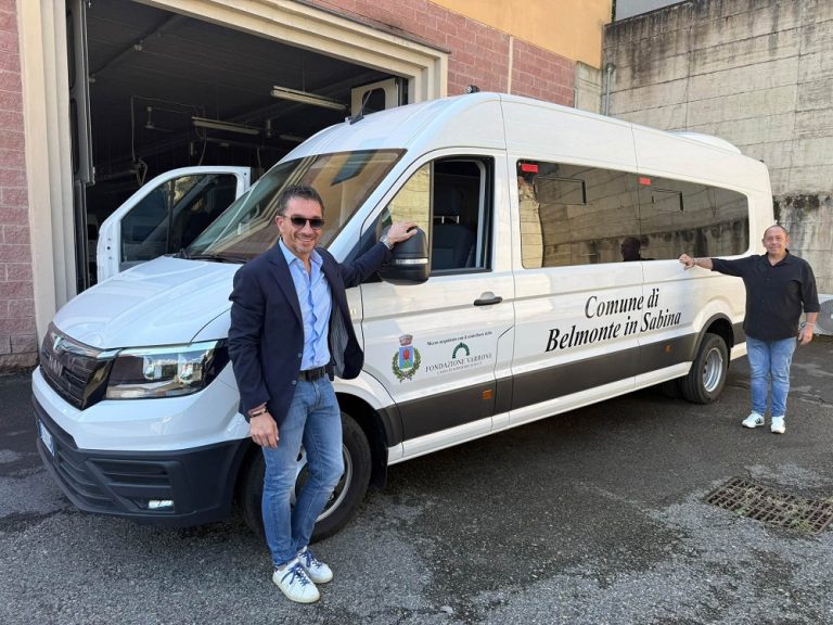 Nuovo pulmino per il Comune di Belmonte in Sabina: sarà a servizio di tutta la comunità