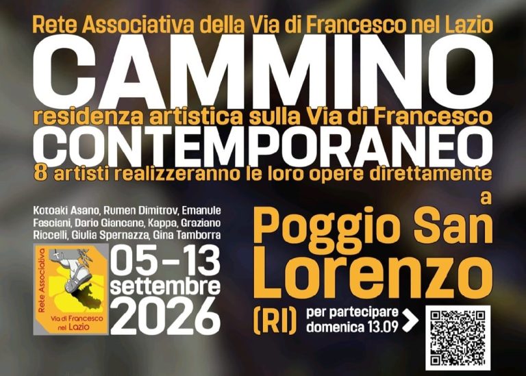 A Poggio San Lorenzo la residenza artistica “Cammino Contemporaneo”