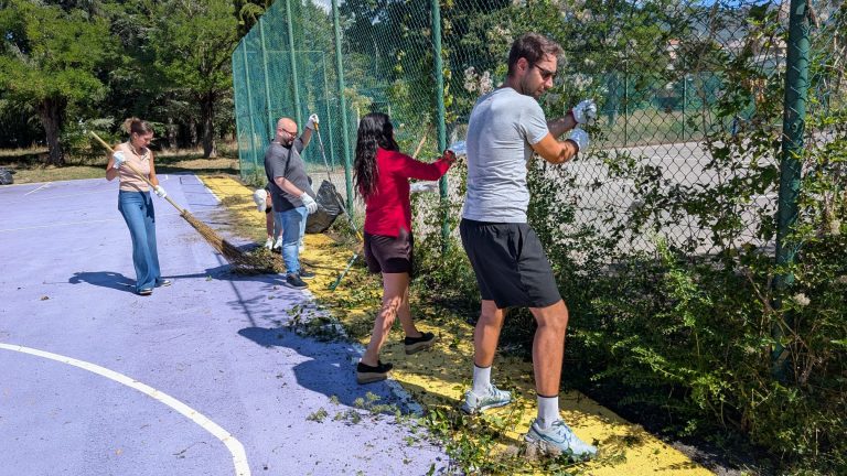 Retake, il Rotaract restituisce valore al campo degli Stimmatini: un luogo simbolo del basket reatino – LE FOTO