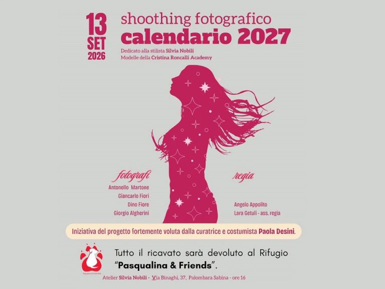 Shooting fotografico in memoria di Silvia Nobili: il ricavato andrà in beneficenza al Rifugio per cani Pasqualina & Friends