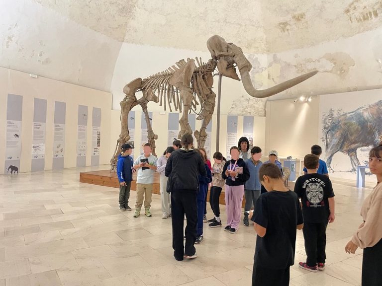 Gli studenti del Marconi Sacchetti Sassetti di Rieti a L’Aquila tra mammut, origini sabine e Raffaello