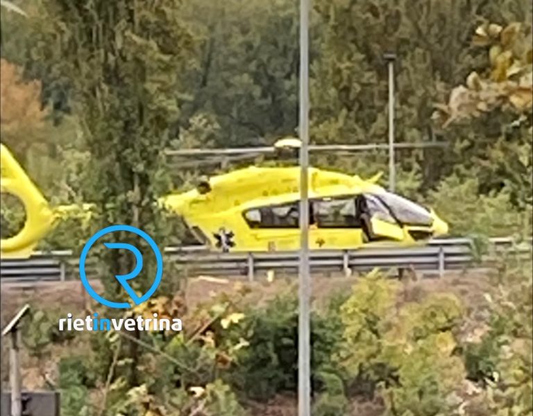 Gravissimo incidente dopo le Gallerie Colle Giardino altezza svincolo superstrada Rieti – Terni: arrivata eliambulanza Pegaso del 118