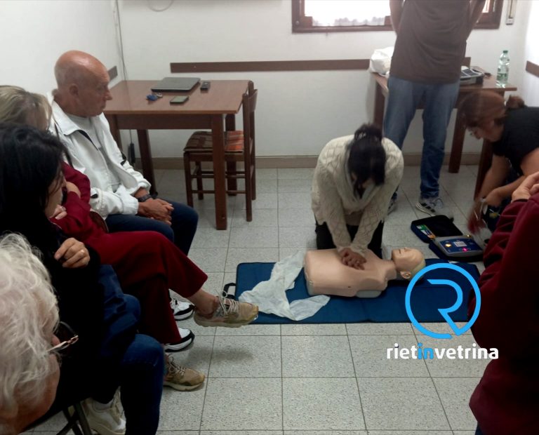 Ottima risposta per il Corso BLSD offerto da UIL Pensionati Rieti, ADA CON APS, ADA OdV