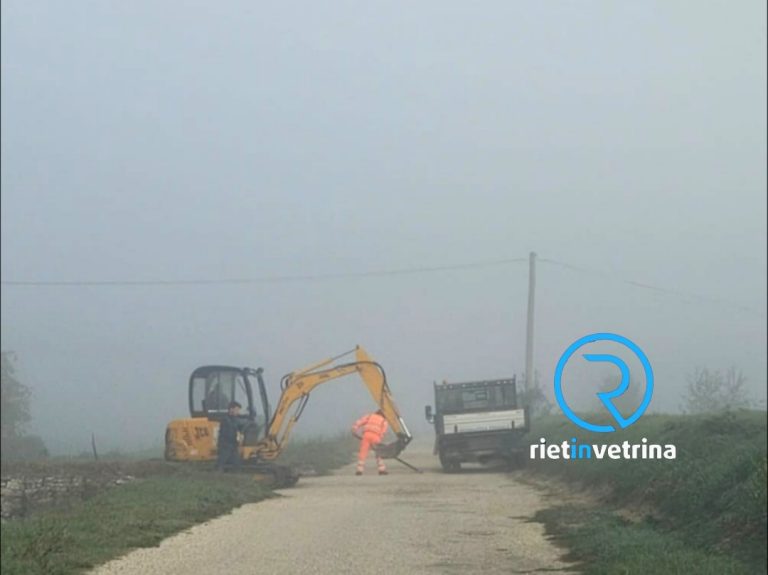 Intervento del Settore Manutenzione in via San Giuseppe da Leonessa a Quattro Strade