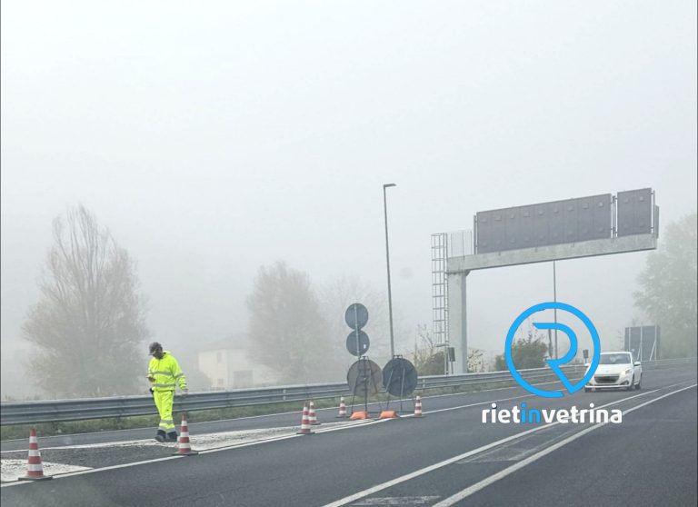 Superstrada Rieti – Terni, chiusa l’uscita per Roma. Deviazione a Fonte Cottorella