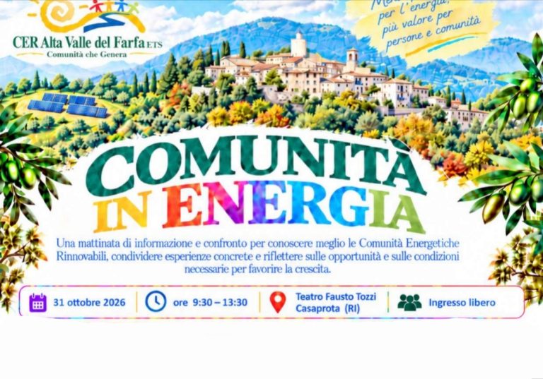 A Casaprota un incontro tra CER, Comuni, cittadini e imprese